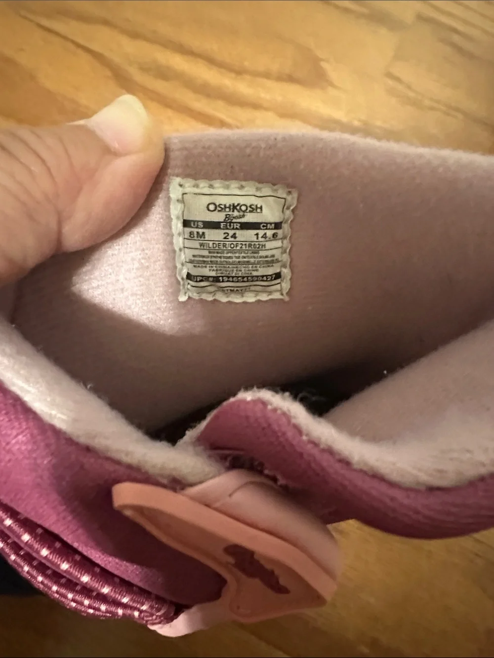 OshKosh B'gosh Pink and Navy Kids Snow Boots